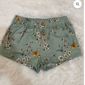 OshKosh B'gosh 18m Linen Cotton Floral Pull-On Shorts